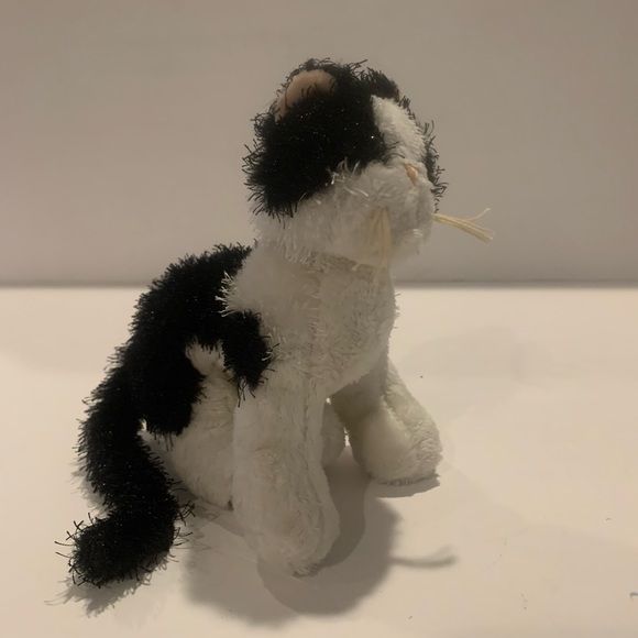Ganz Webkinz Lil' Kinz Black & White Cat Kitty Plush Stuff Animal Toy - Picture 6 of 6